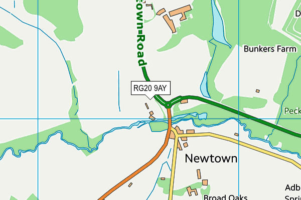 RG20 9AY map - OS VectorMap District (Ordnance Survey) RG20 9AY map - OS VectorMap District (Ordnance Survey)