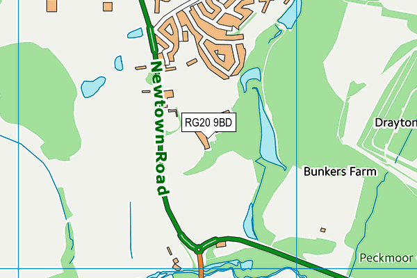 RG20 9BD map - OS VectorMap District (Ordnance Survey) RG20 9BD map - OS VectorMap District (Ordnance Survey)