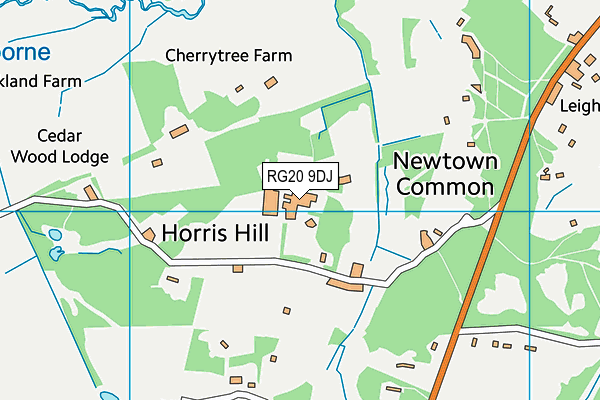 RG20 9DJ map - OS VectorMap District (Ordnance Survey)