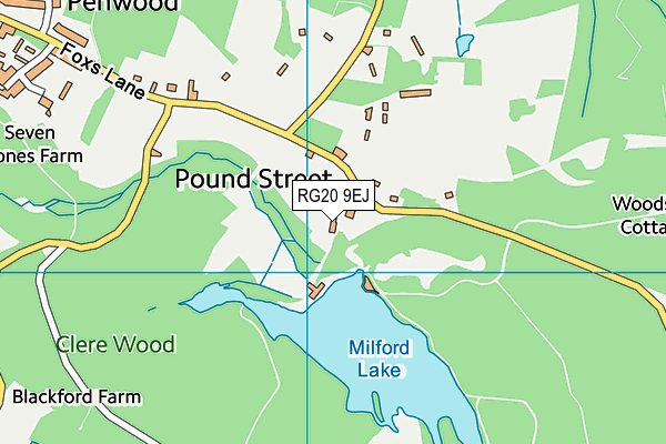 RG20 9EJ map - OS VectorMap District (Ordnance Survey) RG20 9EJ map - OS VectorMap District (Ordnance Survey)