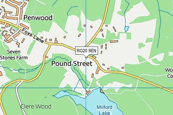 RG20 9EN map - OS VectorMap District (Ordnance Survey) RG20 9EN map - OS VectorMap District (Ordnance Survey)