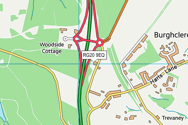 RG20 9EQ map - OS VectorMap District (Ordnance Survey) RG20 9EQ map - OS VectorMap District (Ordnance Survey)