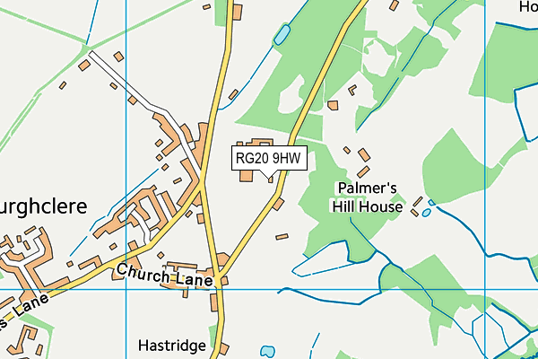 RG20 9HW map - OS VectorMap District (Ordnance Survey) RG20 9HW map - OS VectorMap District (Ordnance Survey)