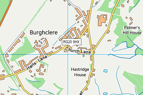 RG20 9HX map - OS VectorMap District (Ordnance Survey) RG20 9HX map - OS VectorMap District (Ordnance Survey)