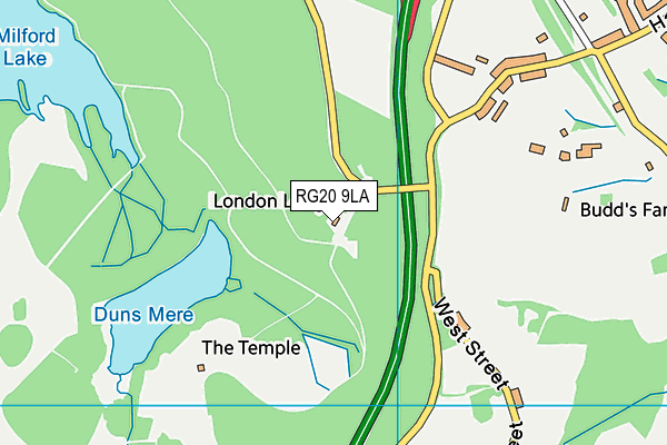 RG20 9LA map - OS VectorMap District (Ordnance Survey) RG20 9LA map - OS VectorMap District (Ordnance Survey)