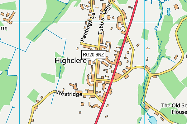 RG20 9NZ map - OS VectorMap District (Ordnance Survey) RG20 9NZ map - OS VectorMap District (Ordnance Survey)