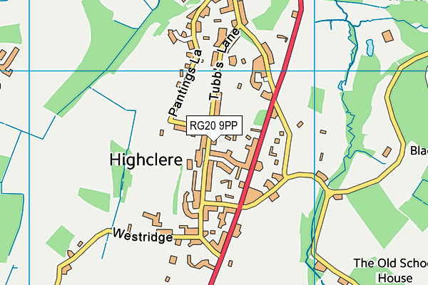 RG20 9PP map - OS VectorMap District (Ordnance Survey) RG20 9PP map - OS VectorMap District (Ordnance Survey)