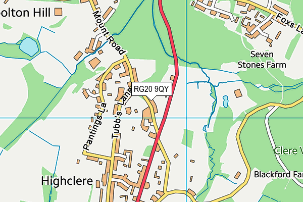 RG20 9QY map - OS VectorMap District (Ordnance Survey) RG20 9QY map - OS VectorMap District (Ordnance Survey)