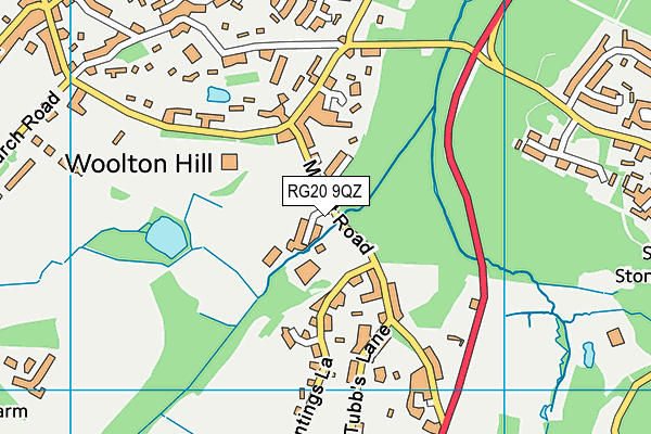 RG20 9QZ map - OS VectorMap District (Ordnance Survey) RG20 9QZ map - OS VectorMap District (Ordnance Survey)