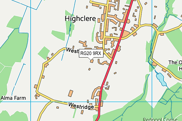 RG20 9RX map - OS VectorMap District (Ordnance Survey) RG20 9RX map - OS VectorMap District (Ordnance Survey)