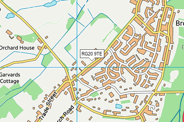 RG20 9TE map - OS VectorMap District (Ordnance Survey) RG20 9TE map - OS VectorMap District (Ordnance Survey)