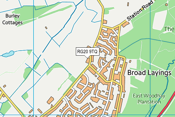 RG20 9TQ map - OS VectorMap District (Ordnance Survey) RG20 9TQ map - OS VectorMap District (Ordnance Survey)