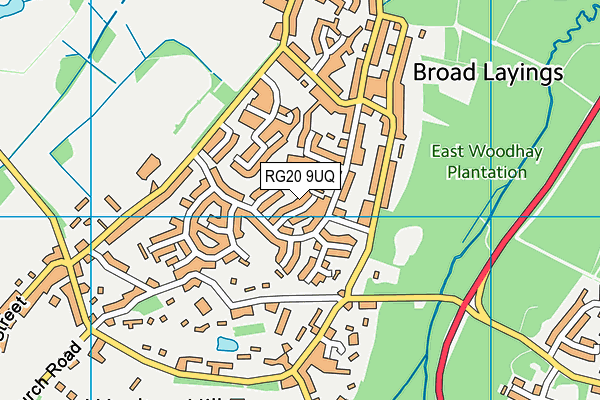 RG20 9UQ map - OS VectorMap District (Ordnance Survey)