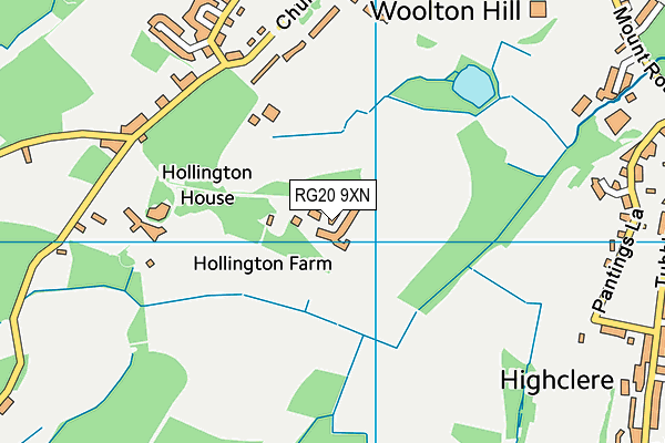 RG20 9XN map - OS VectorMap District (Ordnance Survey)