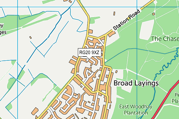 RG20 9XZ map - OS VectorMap District (Ordnance Survey) RG20 9XZ map - OS VectorMap District (Ordnance Survey)