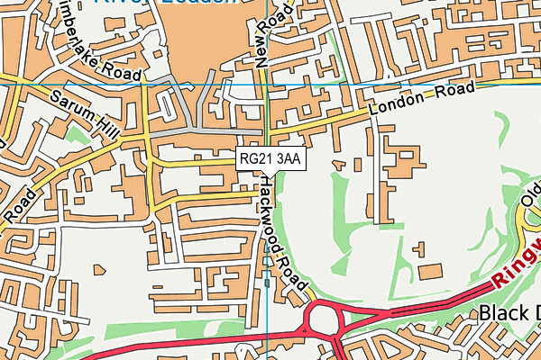 RG21 3AA map - OS VectorMap District (Ordnance Survey) RG21 3AA map - OS VectorMap District (Ordnance Survey)