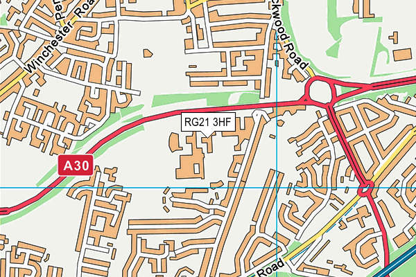 RG21 3HF map - OS VectorMap District (Ordnance Survey) RG21 3HF map - OS VectorMap District (Ordnance Survey)