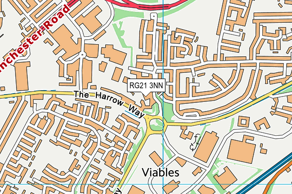 RG21 3NN map - OS VectorMap District (Ordnance Survey) RG21 3NN map - OS VectorMap District (Ordnance Survey)