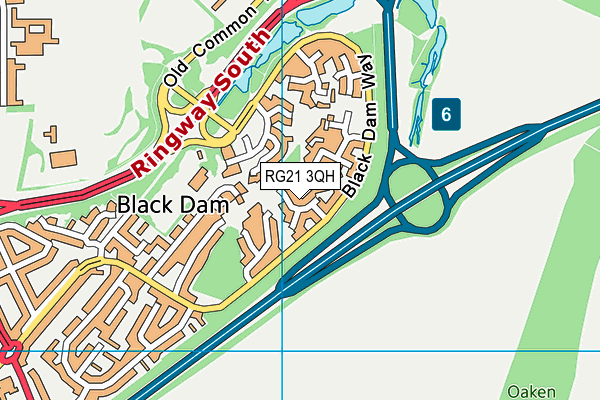 RG21 3QH map - OS VectorMap District (Ordnance Survey) RG21 3QH map - OS VectorMap District (Ordnance Survey)