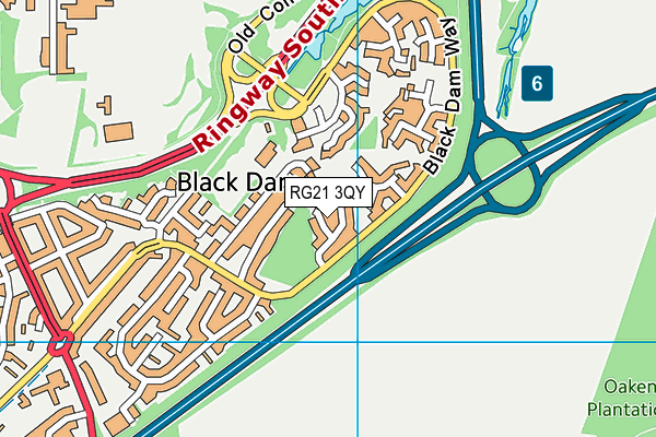 RG21 3QY map - OS VectorMap District (Ordnance Survey) RG21 3QY map - OS VectorMap District (Ordnance Survey)