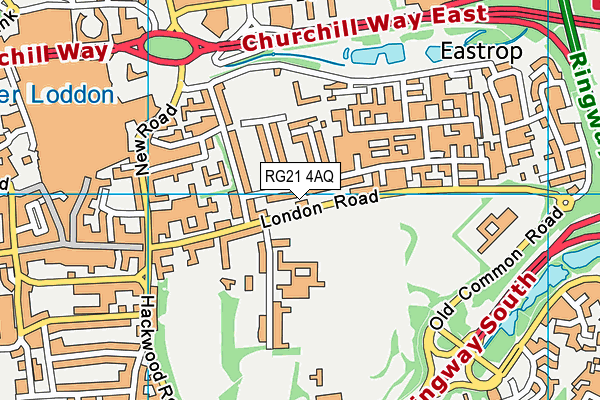 RG21 4AQ map - OS VectorMap District (Ordnance Survey) RG21 4AQ map - OS VectorMap District (Ordnance Survey)