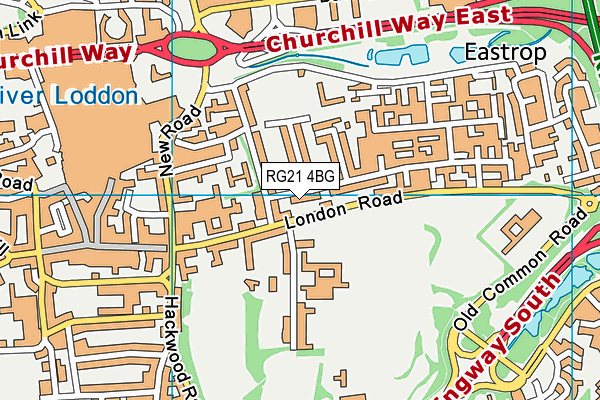 RG21 4BG map - OS VectorMap District (Ordnance Survey) RG21 4BG map - OS VectorMap District (Ordnance Survey)