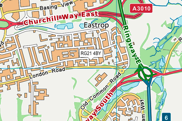 RG21 4BY map - OS VectorMap District (Ordnance Survey) RG21 4BY map - OS VectorMap District (Ordnance Survey)