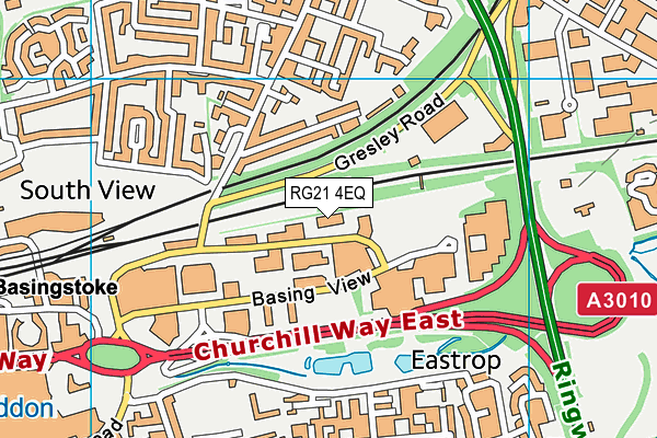 RG21 4EQ map - OS VectorMap District (Ordnance Survey) RG21 4EQ map - OS VectorMap District (Ordnance Survey)