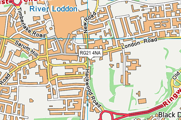 RG21 4NA map - OS VectorMap District (Ordnance Survey) RG21 4NA map - OS VectorMap District (Ordnance Survey)