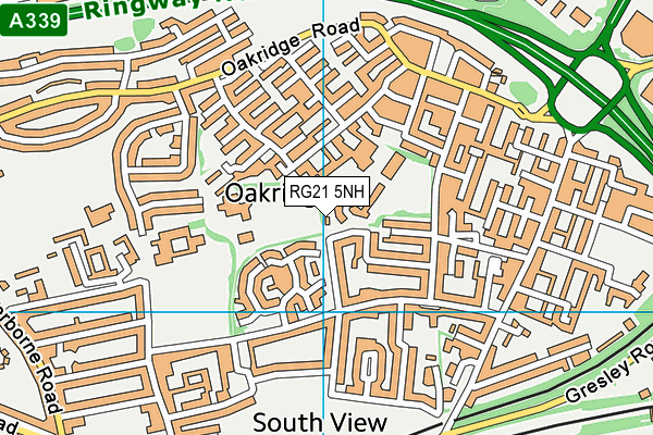 RG21 5NH map - OS VectorMap District (Ordnance Survey) RG21 5NH map - OS VectorMap District (Ordnance Survey)
