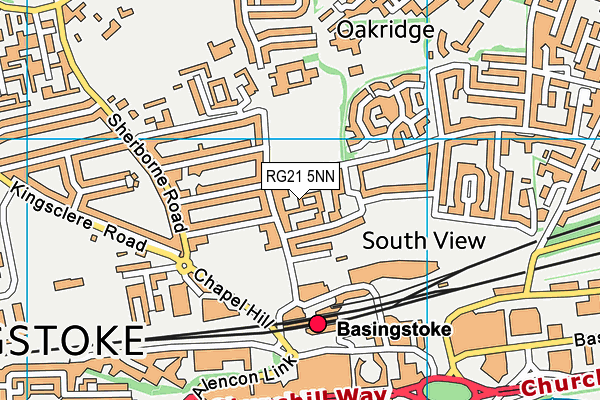 RG21 5NN map - OS VectorMap District (Ordnance Survey) RG21 5NN map - OS VectorMap District (Ordnance Survey)