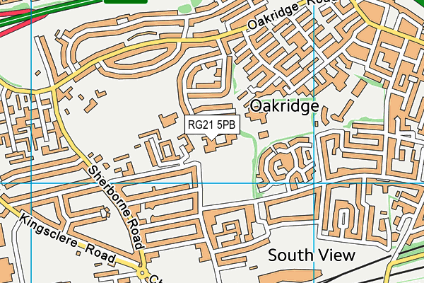 RG21 5PB map - OS VectorMap District (Ordnance Survey) RG21 5PB map - OS VectorMap District (Ordnance Survey)