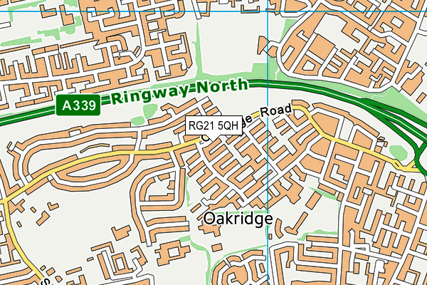 RG21 5QH map - OS VectorMap District (Ordnance Survey) RG21 5QH map - OS VectorMap District (Ordnance Survey)