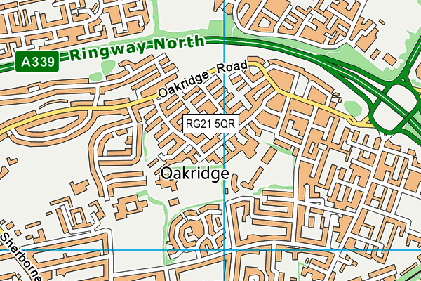 RG21 5QR map - OS VectorMap District (Ordnance Survey) RG21 5QR map - OS VectorMap District (Ordnance Survey)