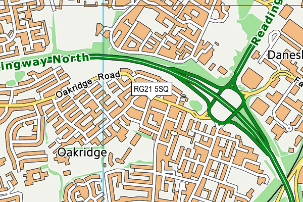 RG21 5SQ map - OS VectorMap District (Ordnance Survey) RG21 5SQ map - OS VectorMap District (Ordnance Survey)