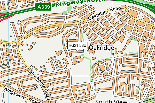 RG21 5SU map - OS VectorMap District (Ordnance Survey) RG21 5SU map - OS VectorMap District (Ordnance Survey)