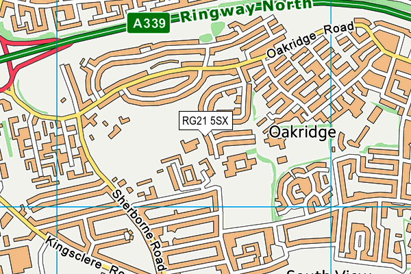 RG21 5SX map - OS VectorMap District (Ordnance Survey) RG21 5SX map - OS VectorMap District (Ordnance Survey)