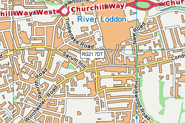 RG21 7DT map - OS VectorMap District (Ordnance Survey) RG21 7DT map - OS VectorMap District (Ordnance Survey)