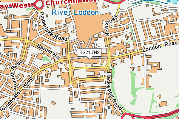 RG21 7NS map - OS VectorMap District (Ordnance Survey) RG21 7NS map - OS VectorMap District (Ordnance Survey)