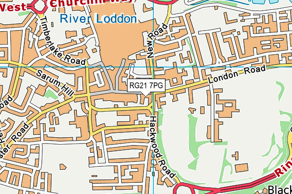 RG21 7PG map - OS VectorMap District (Ordnance Survey) RG21 7PG map - OS VectorMap District (Ordnance Survey)