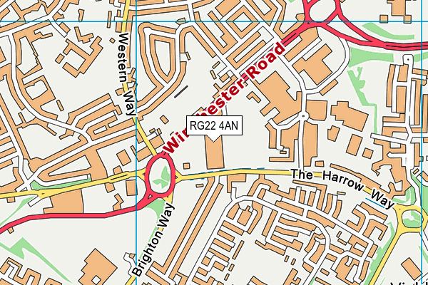 RG22 4AN map - OS VectorMap District (Ordnance Survey) RG22 4AN map - OS VectorMap District (Ordnance Survey)
