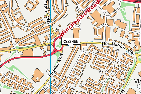 RG22 4BE map - OS VectorMap District (Ordnance Survey) RG22 4BE map - OS VectorMap District (Ordnance Survey)