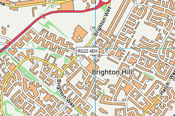 RG22 4EH map - OS VectorMap District (Ordnance Survey) RG22 4EH map - OS VectorMap District (Ordnance Survey)