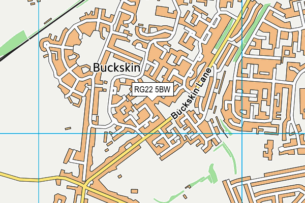RG22 5BW map - OS VectorMap District (Ordnance Survey) RG22 5BW map - OS VectorMap District (Ordnance Survey)