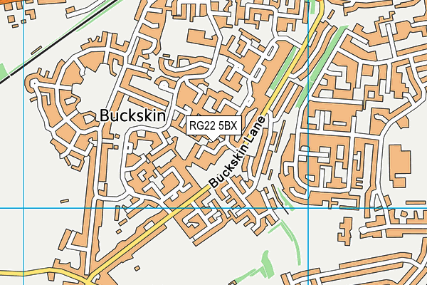 RG22 5BX map - OS VectorMap District (Ordnance Survey) RG22 5BX map - OS VectorMap District (Ordnance Survey)