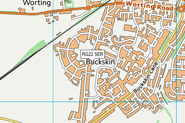 RG22 5ER map - OS VectorMap District (Ordnance Survey) RG22 5ER map - OS VectorMap District (Ordnance Survey)