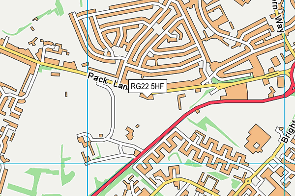 RG22 5HF map - OS VectorMap District (Ordnance Survey) RG22 5HF map - OS VectorMap District (Ordnance Survey)