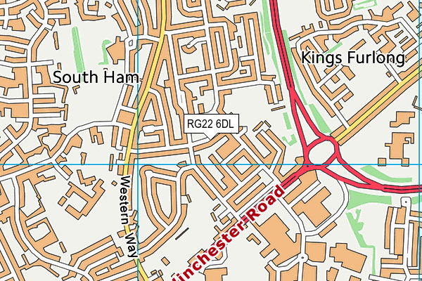 RG22 6DL map - OS VectorMap District (Ordnance Survey) RG22 6DL map - OS VectorMap District (Ordnance Survey)