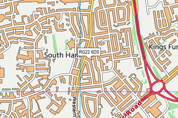 RG22 6DS map - OS VectorMap District (Ordnance Survey) RG22 6DS map - OS VectorMap District (Ordnance Survey)