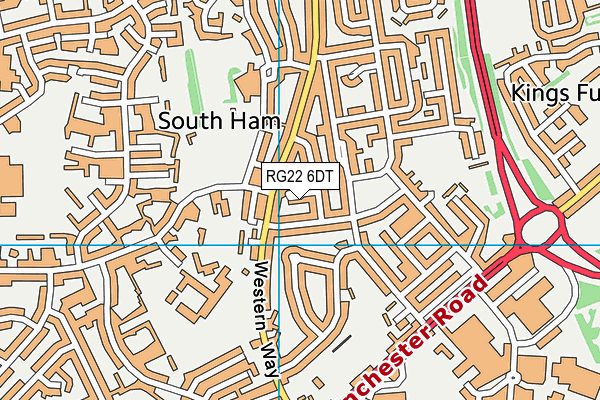 RG22 6DT map - OS VectorMap District (Ordnance Survey) RG22 6DT map - OS VectorMap District (Ordnance Survey)